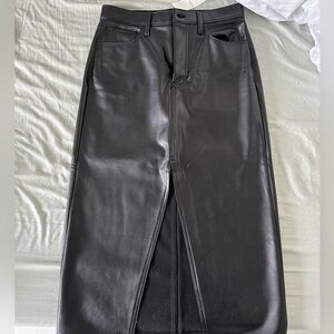 Faux Leather Skirt